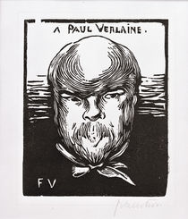 Paul Verlaine / Holzschnitt v. Vallotton von klassik art
