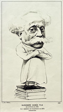 Alexandre Dumas / Litho. v. F.Vallotton by klassik art