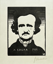 Edgar Allan Poe / Holzschnitt v. Vallotton by klassik art