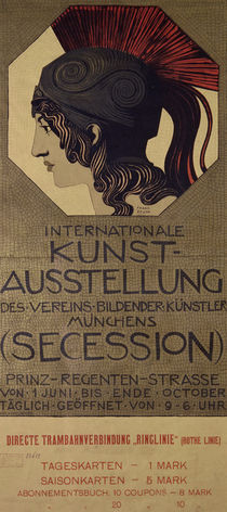 F. v. Stuck, international art exhibition / poster by klassik art