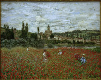 Claude Monet, Poppy Field nr. Vétheuil by klassik art