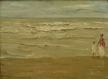 M. Liebermann, "Picture of the sea - beach and sea" / painting by klassik art