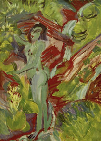 Ernst Ludwig Kirchner, Naked woman at a source by klassik art