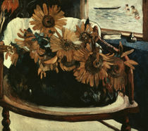 P.Gauguin, Sonnenblumen auf einem Sessel von klassik art
