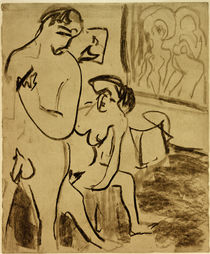 E.L.Kirchner / Couple in the Studio by klassik art
