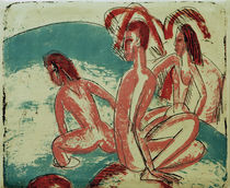 E.L.Kirchner, Badende an Steinen von klassik art