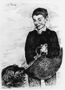 E.Manet, Knabe mit Hund von klassik art