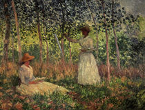 Monet / Suzanne and Blanche Hochede by klassik art