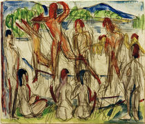 E.L.Kirchner, Badende am See von klassik art