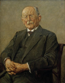 O. J. Gerstenberg, portrait, M. Liebermann / painting by klassik art