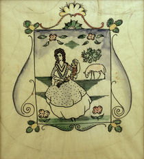 August Macke, Schäferin mit einem Schaf von klassik art