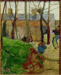 Paul Gauguin, Häuser in Le Pouldu von klassik art