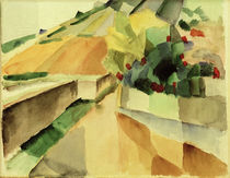 A.Macke / Vineyard at Lake Murten / 1914 by klassik art