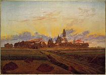 Friedrich / Sunrise Neubrandenburg/c. 1835 by klassik art