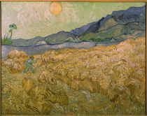 Van Gogh / Wheatfield with Reaper / 1889 by klassik art