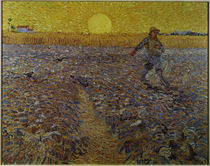 Man Sowing at Sunset / V. v. Gogh / Painting 1888 by klassik art