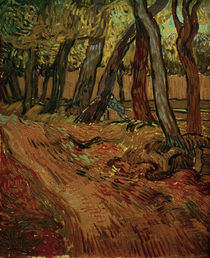 V. van Gogh, Garden of St. Paul Hospital by klassik art