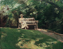 Max Liebermann / the Garden Bench by klassik art