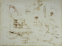Vinci / Mechanik / Anatomie / Studie / fol. 34 r von klassik art