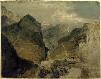 W.Turner, Der Pic de l'Oeillette, Gorges du Guiers Mort, auf Saint-Laurent-du-Pont zurückblickend by klassik art
