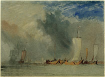 W.Turner, Nahe Nates: Lastkähne auf der Loire in einer Windbö by klassik art