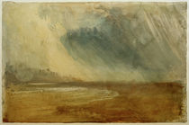 W.Turner, Regenwolken über einem Strand: möglicherweise nahe Dunstanbrough Castle by klassik art
