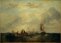 W.Turner, Mündung der Maas: Handelsschiff für Orangen zerbricht auf der Sandbank by klassik art