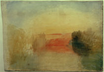 W.Turner, Sonnenuntergang am Fluss by klassik art