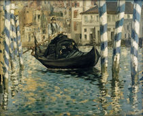 The Grand Canal in Venice / E. Manet / Painting 1874 by klassik art