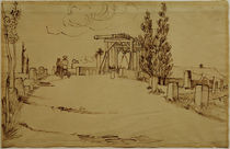 V. v. Gogh, Langlois Bridge / Drawing/ 1888 by klassik art