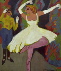 E.L.Kirchner, Russisches Tanzpaar von klassik art