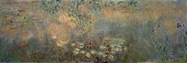 Claude Monet / Waterlily pond with iris by klassik art