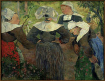 P.Gauguin, Breton peasant women by klassik art