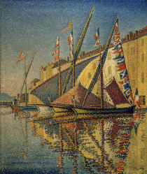 Sailing Boats at St. Tropez / Signac/ 1893 by klassik art