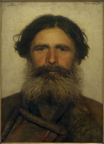 I.N.Kramskoj, Porträt eines Bauern von klassik art