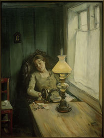 Tired / C. Krohg / Painting, 1885 by klassik art