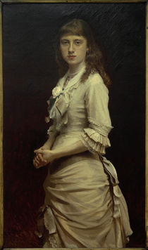 I.N.Kramskoi, Porträt Sofja Kramskaja, Tochter des Malers von klassik art