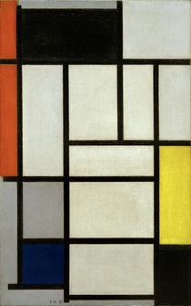 Mondrian, Komposition mit Rot, Schwarz... von klassik art