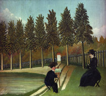 H.Rousseau, The Painter and his Wife by klassik art