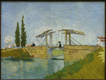 V. van Gogh, Brücke Langlois mit Dame von klassik art