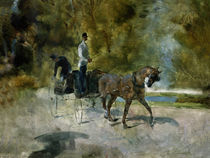 Toulouse-Lautrec / Un dog-cart/ 1880 von klassik art