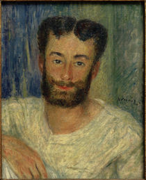 A.Renoir,  Bildnis eines bärtigen jungen Mannes mit ausgeschnittener Weste (Der Ruderer von Bougival) von klassik art
