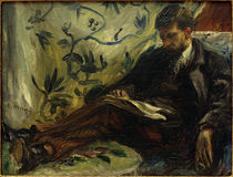 Edmond Maître auf dem Sofa / Gem.v. A.Renoir von klassik art