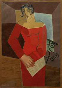 Juan Gris, Die Sängerin, 1926 by klassik art