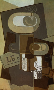 The Dice / J. Gris / Painting 1922 by klassik art