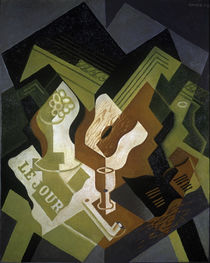 Guitar and Fruit Bowl / J. Gris / Painting 1919 by klassik art
