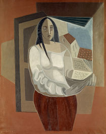 Juan Gris, Die Frau mit Buch, 1926 von klassik art