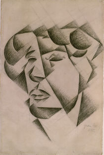 Juan Gris, Selbstbildnis / Zeichng.,1912 von klassik art