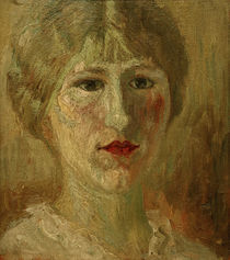 A.Modigliani, Porträt einer Frau / VERDACHT EINER FÄLSCHUNG von klassik art