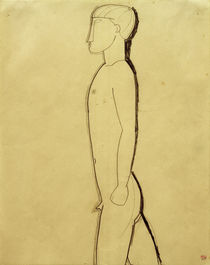 Amedeo Modigliani, Man in profile by klassik art